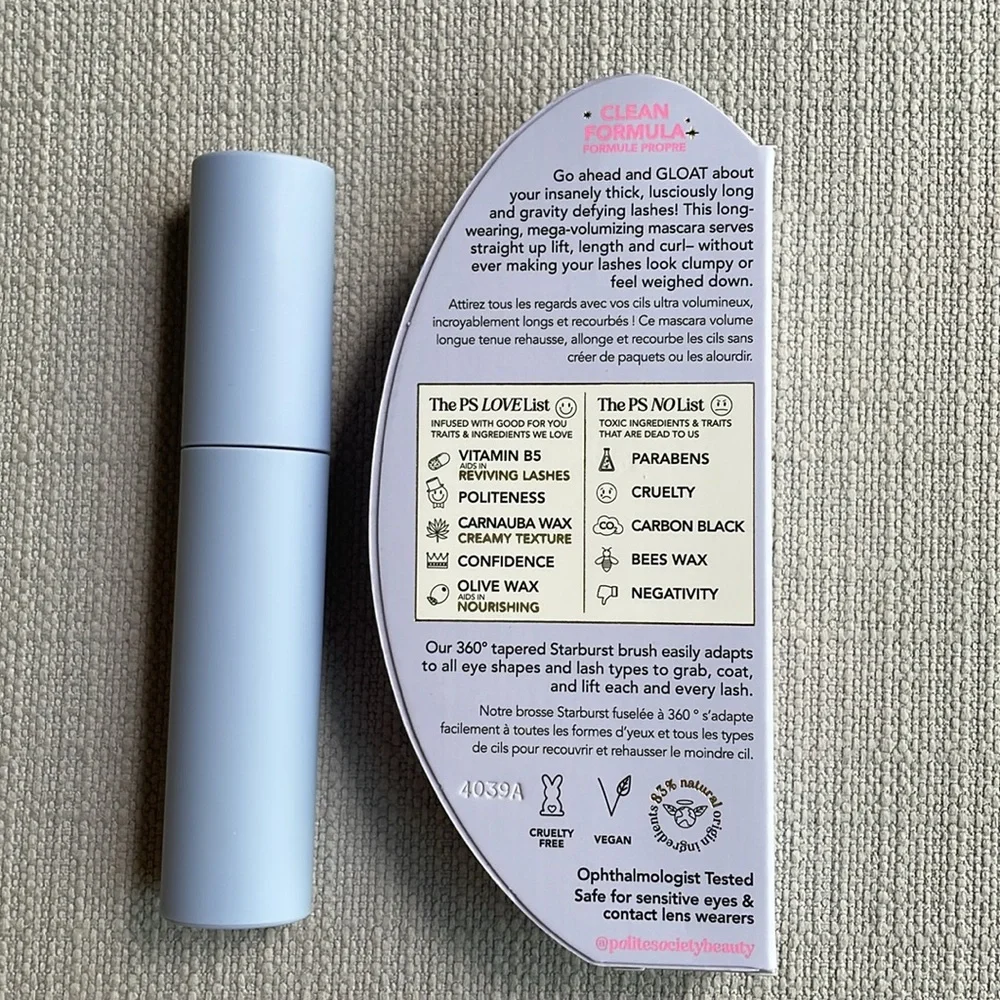 Polite Society Makeup Polite Society Greatest Lashes Of All Time Mascara